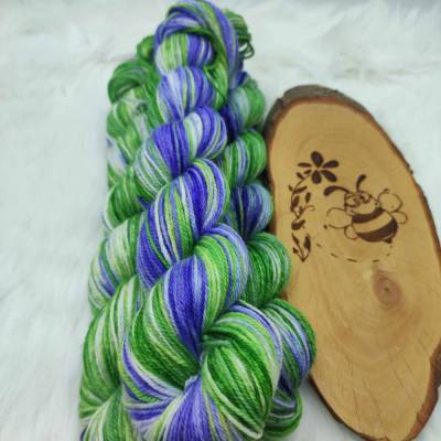 Handgefärbte Sockenwolle, Wolle, Häkeln, Stricken, Ombre, 