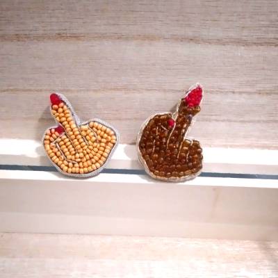 Grl Pwr Statement Perlen Pin F *** you