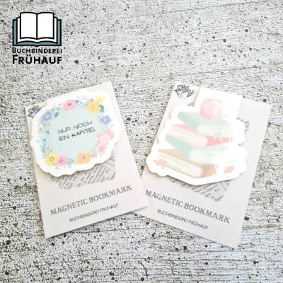 Magnetisches Lesezeichen - 2 verschiedene Motive  - Magnetic Bookmark