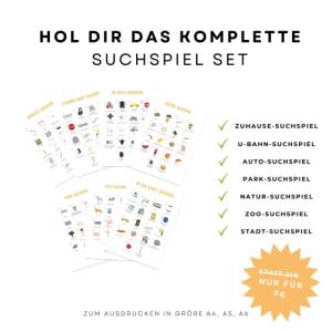 Park Schatzsuche für Unterwegs, Natur Schnitzeljagd zum Ausdrucken, Spielidee für Kindergeburtstage Bild 4