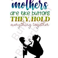 Wunderschön designte Karte zum Muttertag- 3 Varianten Din A5 – Sofortiger Download PNG Bild 1