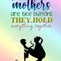 Wunderschön designte Karte zum Muttertag- 3 Varianten Din A5 – Sofortiger Download PNG Bild 2