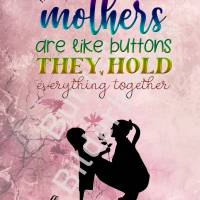 Wunderschön designte Karte zum Muttertag- 3 Varianten Din A5 – Sofortiger Download PNG Bild 3