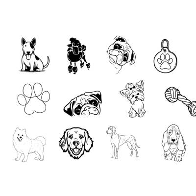 Hunde Dog Bundle - SVG Download Datei - Plotterdatei - Basteln - DIY - Cricut -  