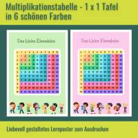 Multiplikationstabelle Multiplikationstafel Das kleine Einmaleins 1x1 zum Ausdrucken Bild 3
