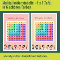 Multiplikationstabelle Multiplikationstafel Das kleine Einmaleins 1x1 zum Ausdrucken Bild 4