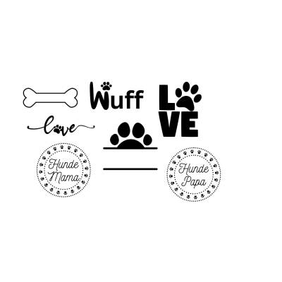 Hunde Dog Bundle - SVG Download Datei - Plotterdatei - Basteln - DIY - Cricut -