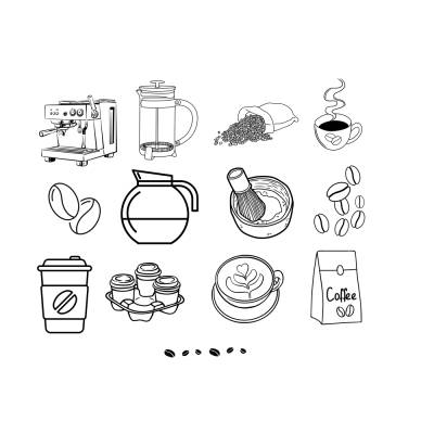 Kaffee Bundle - SVG Download Datei - Plotterdatei - Basteln - DIY - Cricut -  