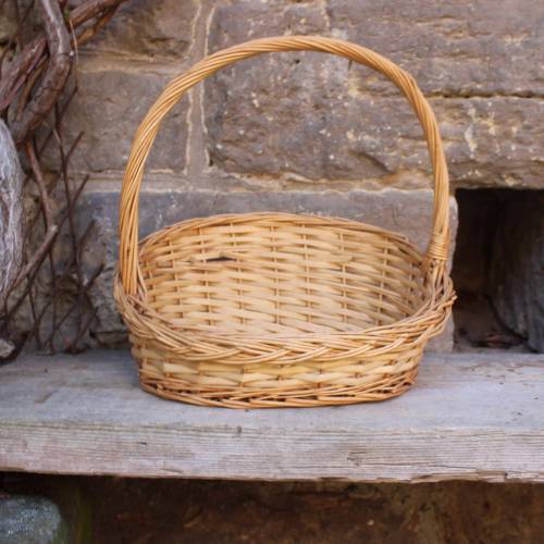 Vintage Präsentkorb Rattan Korb Weidenkorb BOHO