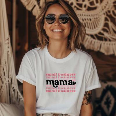 Small Business Mama T-Shirt – Perfektes Geschenk für berufstätige Mütter | Motiv Shirt für Power-Mamas