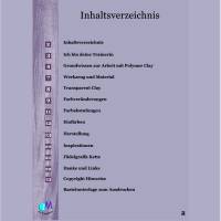 PDF Tutorial Seeglas Imitat Schmuckset herstellen mit Modelliermasse Bild 2