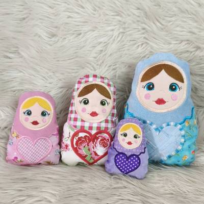 Stickdatei Matroschka Puppe – In the Hoop Set von Design-by-Jasmina