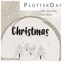 Plottdesign Christmastime: Merry Christmas – festliche Plotterdatei für Weihnachten Bild 1