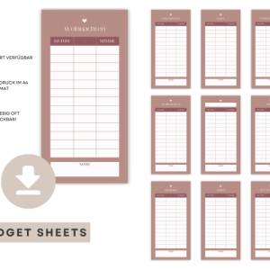 A6 Budget Planer deutsch Starter Set, 50 Dashboards + Tracker, Finanzplaner, Umschlagmethode, PDF Download Bild 4