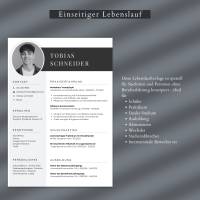 Ausbildung Lebenslauf Template, Tabellarischer Lebenslauf Schüler, Bewerbung Schülerpraktikum - Word, Canva Bild 2