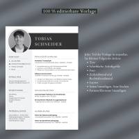 Ausbildung Lebenslauf Template, Tabellarischer Lebenslauf Schüler, Bewerbung Schülerpraktikum - Word, Canva Bild 5