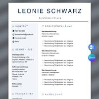 tabellarischer Lebenslauf ohne foto Vorlage Word, Lebenslauf Canva einfach, Bewerbung Ohne bild Bild 1