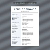 tabellarischer Lebenslauf ohne foto Vorlage Word, Lebenslauf Canva einfach, Bewerbung Ohne bild Bild 2