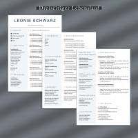 tabellarischer Lebenslauf ohne foto Vorlage Word, Lebenslauf Canva einfach, Bewerbung Ohne bild Bild 4