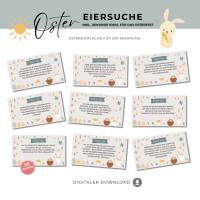 Osterschnitzeljagd Indoor – Ostereiersuche in der Wohnung für Kinder ab 5 zum ausdrucken Bild 1