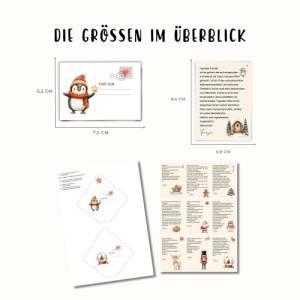 Wichtelbriefe mit 24 Wichtelgeschichten editierbar zum Ausdrucken, Wichtelzubehör Post Set Adventskalender Bild 4
