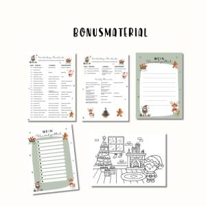 Wichtelbriefe mit 24 Wichtelgeschichten editierbar zum Ausdrucken, Wichtelzubehör Post Set Adventskalender Bild 6
