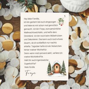Wichtelbriefe mit 24 Wichtelgeschichten editierbar zum Ausdrucken, Wichtelzubehör Post Set Adventskalender Bild 8