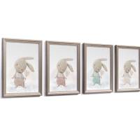 Geburtsposter mit Hase MINT (Druck & editierbar) Geburtsanzeige Geschenk zur Geburt Bild 8