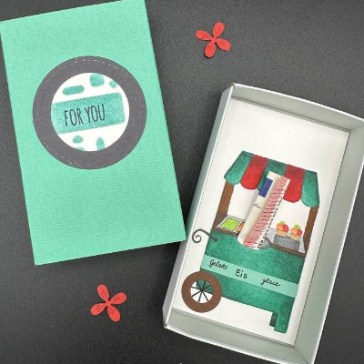 Einladung Eis – Kreative Geschenkbox als Gutschein für die Eisdiele