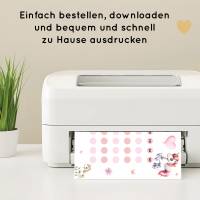 Einhorn Aufgabenplan und Belohnungsplan für Kinder zum Ausdrucken, PDF Mädchen Routineplan Bild 6