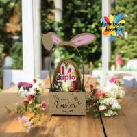 Plotterdatei Osterkörbchen in drei Größen + Schriftzug | SVG, DXF, PDF Bild 5