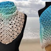 Häkelanleitung Dreieckstuch Karibikperle – Sommerliches Tuch im Endlosmuster häkeln Bild 2