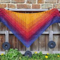 Häkelanleitung Dreieckstuch Karibikperle – Sommerliches Tuch im Endlosmuster häkeln Bild 4