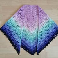 Häkelanleitung Dreieckstuch Karibikperle – Sommerliches Tuch im Endlosmuster häkeln Bild 5