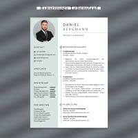 Bewerbung Word Vorlage, Bewerbung Lebenslauf Canva, Tabellarischer Lebenslauf Bild 2