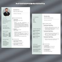 Bewerbung Word Vorlage, Bewerbung Lebenslauf Canva, Tabellarischer Lebenslauf Bild 3