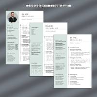 Bewerbung Word Vorlage, Bewerbung Lebenslauf Canva, Tabellarischer Lebenslauf Bild 4