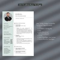 Bewerbung Word Vorlage, Bewerbung Lebenslauf Canva, Tabellarischer Lebenslauf Bild 7