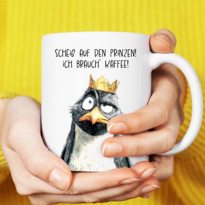 Tasse 'Ich brauch' Kaffee! - Bürotasse mit Spruch, Kaffeetasse, Humor, Arbeit, Geschenk