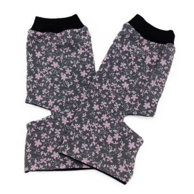 Wende- Yogasocken Blümchen Gr. 38/39, 95%Baumwolle, 5% Elasthan