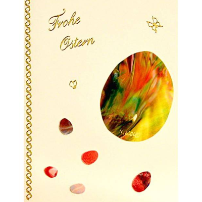 Wunderschöne Osterkarte mit Encaustic-Malerei -5- als Download