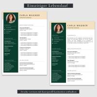 Professioneller lebenslauf, Moderne Deutsch CV - Word, Google Docs, Pages, Canva Bild 2