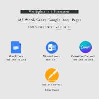 Professioneller lebenslauf, Moderne Deutsch CV - Word, Google Docs, Pages, Canva Bild 9