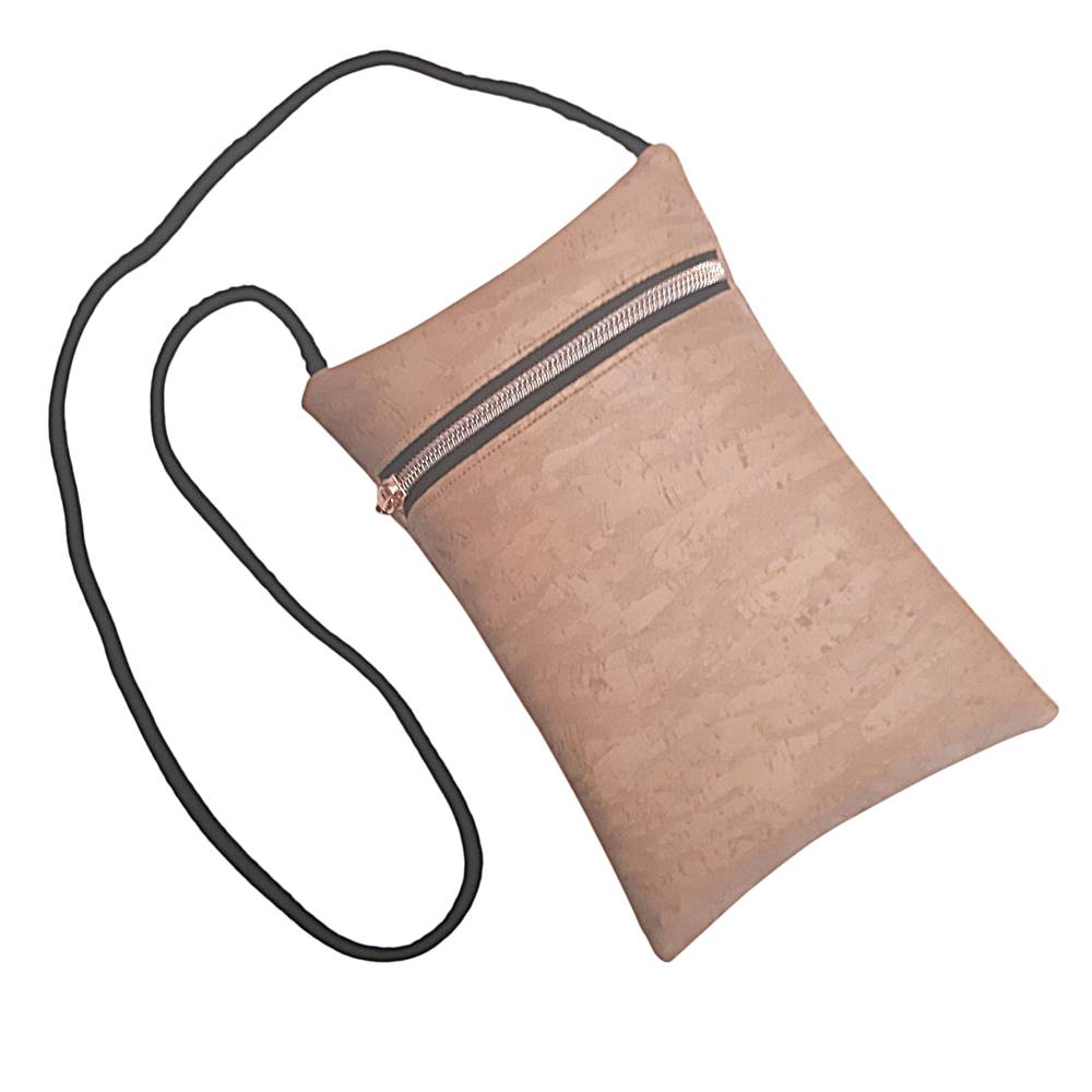 Brustbeutel, Handytasche in Kork Optik