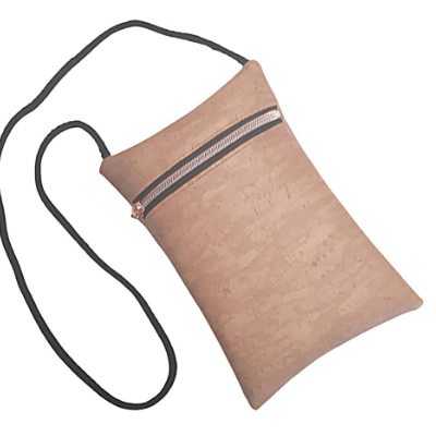 Brustbeutel, Handytasche in Kork Optik