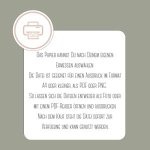 Konfirmationskarte zum Ausdrucken, druckbares Last Minute Geschenk | Druckvorlage, Printables Geschenk zur Konfirmation Bild 2