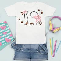 Plottdesign Geburtstagsblume – Zahl 10 als florale Plotterdatei für kreative Deko Bild 2