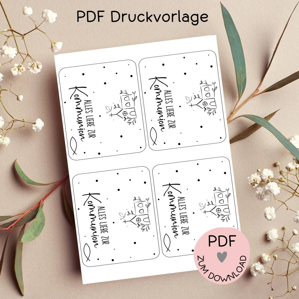 Digitale Datei, PDF-Druckvorlage Tütenklappe 