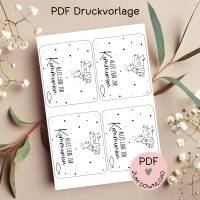 Digitale Datei, PDF-Druckvorlage Tütenklappe 