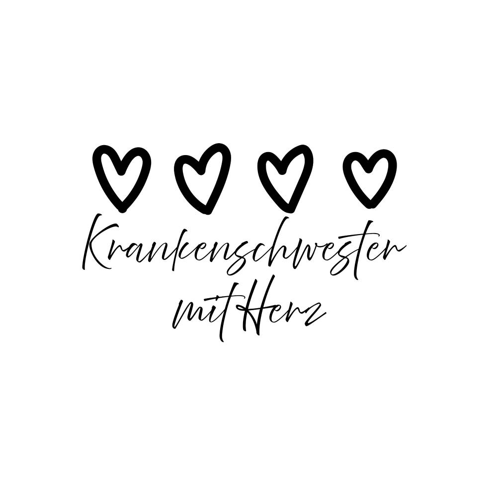 Krankenschwester mit Herz PNG SVG Datei - Download Plotterdatei - svg png Datei - Geschenkidee Gift idea - Pflege liebe Bild 1